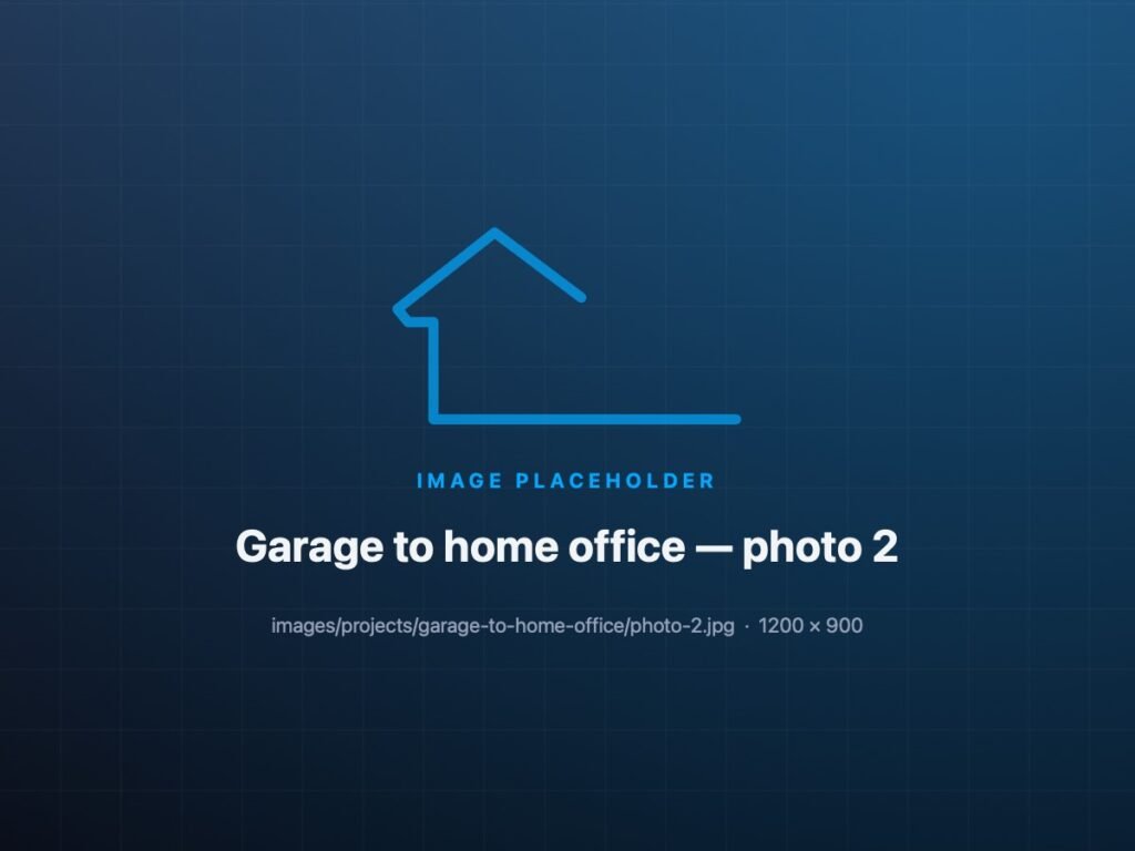 Garage converted into a home office — photo 2
