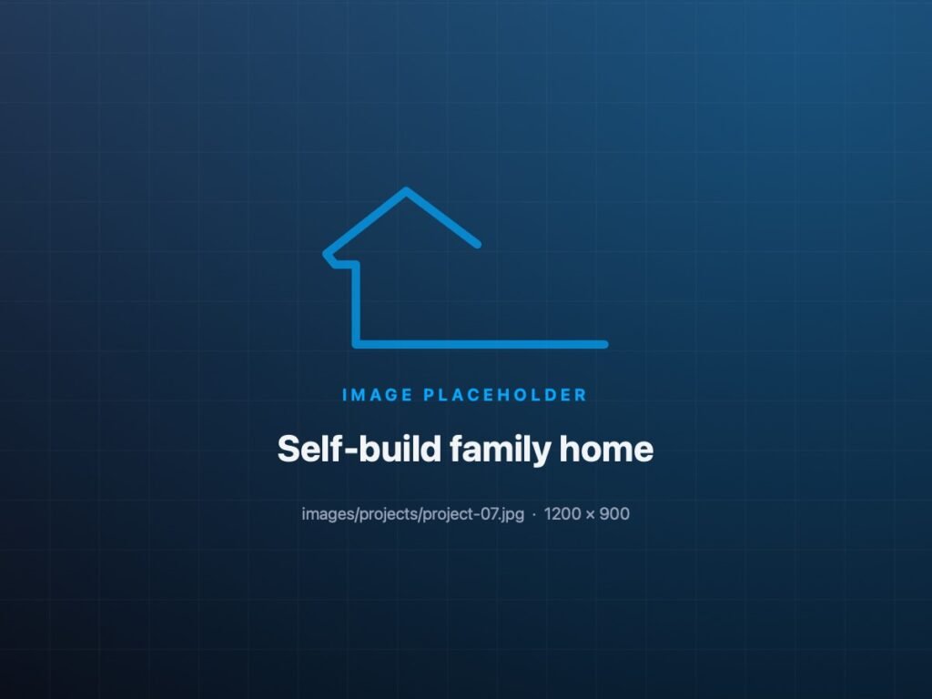 Completed self-build family home