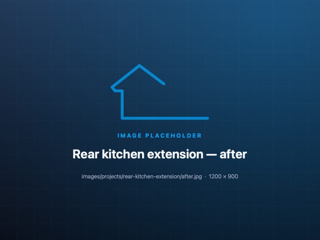 Rear kitchen extension: the finished project